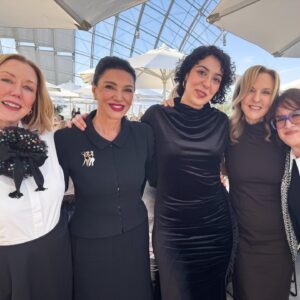 Shohreh Aghdashloo Instagram - Such an inspiring afternoon at the Academy Women’s Luncheon with Chanel! Celebrating the incredible Raha Amirfazli and Shadi Karamroudi, our Gold Fellowship recipients. ✨

@selenagomez, your speech was beautiful. And how lovely to see my dear Rita Wilson Hanks – she always brings such warmth to any occasion. ❤️ 

#AcademyGoldFellowship #WomenInFilm