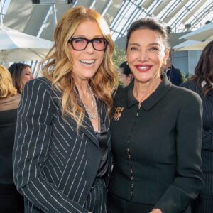 Shohreh Aghdashloo Instagram - Such an inspiring afternoon at the Academy Women’s Luncheon with Chanel! Celebrating the incredible Raha Amirfazli and Shadi Karamroudi, our Gold Fellowship recipients. ✨

@selenagomez, your speech was beautiful. And how lovely to see my dear Rita Wilson Hanks – she always brings such warmth to any occasion. ❤️ 

#AcademyGoldFellowship #WomenInFilm
