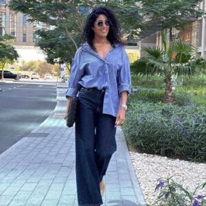Shraddha Musale Instagram - Exploring workwear that's both stylish and comfortable! Perfect for those laid-back solo workdays, yet easy to tweak for formal meetings.

All about effortless style and adaptability.

#fashion #Style #OOTD #WorkWear #officestyle #corporatefashion #businesscasual #officeoutfit #WorkOutfit