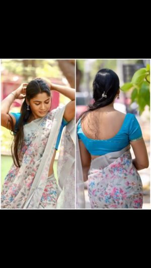 Shruti Reddy Instagram - 🩵💕

#love #saree #fashion #chillvibes #reels