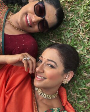Shruti Ulfat Instagram - My Preeto.. u are a darlin… i am so happy n blessed to have a friend like you.. I am so myself with you and there is no pretence or judgments in our friendship.. i love our travel time to our shoot n back..our chitchats n sliences.. and our fun n happy moments during pur shoots. Uou make me so comfortable.. though I am the elder one but yet u are so mature than me n show me the mirror from various angles. Thank u my Preeti for just being . ❤️❤️ @preetipurichoudhary