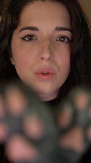 Slight Sounds ASMR Instagram - #ASMR Cat paw face touching 🐾