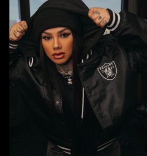 Snow Tha Product Instagram - thank u @FashionNova for the cool jacket for boys day in vegas with my brother