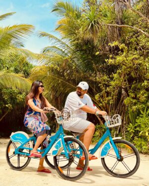 Sonal Monteiro Instagram - Life is a long windy ride, better have the right one by your side. 

#TharunSonalTAKEOK 

@trawel_mart