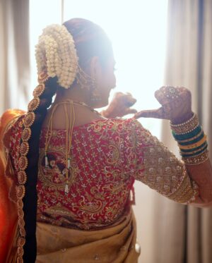 Sonal Monteiro Instagram - 11/08/2024 ♥️ 🔐 

 To all of them asking about my wedding look !! 
Wearing @arulaa_by_rashmianooprao … of course, No one could pull this off better ! ♥️ 
Babe the blouse 😍😍😍
Makeup -  @ganesh_makeover ♥️
Hair - @makeover_by_praveen ♥️ 
Mehendi- @mehendistoriesbykiran ♥️ 
Nails - @stacistudio ♥️
Photography- @lightbucketproductions ♥️ 
Jewellery- @gajraj_jewellers 

#sonalmonteiro #tharunsudhir #tharunsonaltakeok #weddingdress #wedding #southindianjewellery #southindianweddings #exclusive #kannada