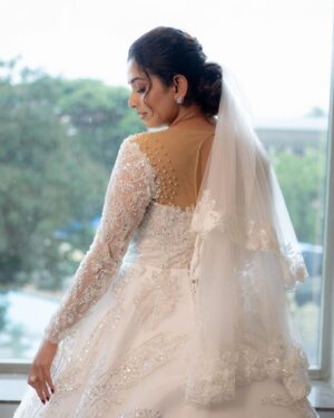 Sonal Monteiro Instagram - A touch of classic beauty !!! @chandangowda_official this post is for you ! ♥️ you deserve a shoutout for designing this gown just the way I wanted .. lots and lots of love to you ! ♥️♥️ I couldn’t have asked for anyone better than you for this gown ♥️♥️ 
@sulthandiamondsandgold thanks for designing this exquisite diamond necklace ! ♥️ 
Makeup - @ganesh_makeover 
Hair - @makeover_by_praveen 
Wearing from the house of @rentyourlook_by_chandangowda by @chandangowda_official ♥️

#tharunsonaltakeok #sonalmonteiro #tharunsudhir #mangalorewedding #christianwedding #whitegown #weddinggown