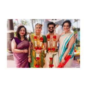 Sonu Gowda Instagram - Two beautiful souls started a new journey together, witnessing this was so surreal ❤️ wishing this beautiful couple once again happy married life ❤️❤️❤️ wishing you both just the best of the bestest❤️