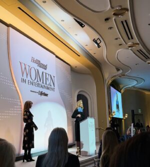Sophia Bush Instagram - I am so behind on celebrating the good — holidays and work are wild! — but first up as a latergram must be the incredible @hollywoodreporter breakfast this week, celebrating the women in our industry and the work they’re doing. From honoring @nicolekidman’s iconic body of work — and her advocacy for women writers and directors and producers, which has been record breaking over the last seven years — to @selenagomez’s using her platform for oh so much good. My sweet angel! Then we had @kerrywashington presenting scholarship winners, and the dearest @ace.is.wild speaking about her profound documentary. When women change their lives they change the lives of everyone around them. This room was a joy to be in. I adore being a part of this stunning community.

Thank you to my @brunellocucinelli_brand family for the perfect look, and my darlings @charlottetilbury and @peace_love_alicia for the glam befitting such a room. 

As she accepted her award named after her mentor, Sherry Lansing — who was the first woman to head a major Hollywood studio — Kidman said “there was this woman who was real and interested and had seen my work — which was minimal at that time — but had seen it and talked to me just like I deserved to be there.” And the rest, as they say, was history. That’s the power of women who make art. Art is it 🩶🩶🩶