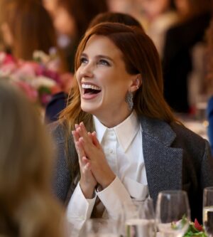 Sophia Bush Instagram - I am so behind on celebrating the good — holidays and work are wild! — but first up as a latergram must be the incredible @hollywoodreporter breakfast this week, celebrating the women in our industry and the work they’re doing. From honoring @nicolekidman’s iconic body of work — and her advocacy for women writers and directors and producers, which has been record breaking over the last seven years — to @selenagomez’s using her platform for oh so much good. My sweet angel! Then we had @kerrywashington presenting scholarship winners, and the dearest @ace.is.wild speaking about her profound documentary. When women change their lives they change the lives of everyone around them. This room was a joy to be in. I adore being a part of this stunning community.

Thank you to my @brunellocucinelli_brand family for the perfect look, and my darlings @charlottetilbury and @peace_love_alicia for the glam befitting such a room. 

As she accepted her award named after her mentor, Sherry Lansing — who was the first woman to head a major Hollywood studio — Kidman said “there was this woman who was real and interested and had seen my work — which was minimal at that time — but had seen it and talked to me just like I deserved to be there.” And the rest, as they say, was history. That’s the power of women who make art. Art is it 🩶🩶🩶
