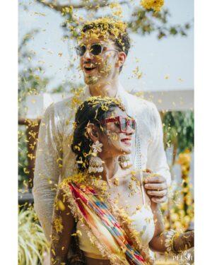 Sreejita De Instagram - Dil se Dil tak… 💛
Color of love and happiness!! #Haldi
.
.
Shot by: @plushaffairs 
Wardrobe:
Michael’s Outfit- @kalpraag x @ayushiguptajain 
Sreejita’s Outfit- @gherghoomar 
Sreejita’s Jewellery- @the.tassel.story x @anshudixit__
Makeup: @makeupbyrishabk 
Hair: @hair_n_styles29 
Decor: @trh_production_goa 
.
.
#weddingdiaries #weddingphotography #wedding #blessed #shaadi #coupleshoot #couplephotography #instawedding #sreejitade