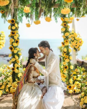 Sreejita De Instagram - Dil se Dil tak… 💛
Color of love and happiness!! #Haldi
.
.
Shot by: @plushaffairs 
Wardrobe:
Michael’s Outfit- @kalpraag x @ayushiguptajain 
Sreejita’s Outfit- @gherghoomar 
Sreejita’s Jewellery- @the.tassel.story x @anshudixit__
Makeup: @makeupbyrishabk 
Hair: @hair_n_styles29 
Decor: @trh_production_goa 
.
.
#weddingdiaries #weddingphotography #wedding #blessed #shaadi #coupleshoot #couplephotography #instawedding #sreejitade