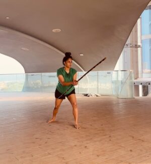 Sriya Reddy Instagram - Half done but ain’t giving up anytime soon ! Thank you @akshay__sekhar for being the best ! #kalaripayattu