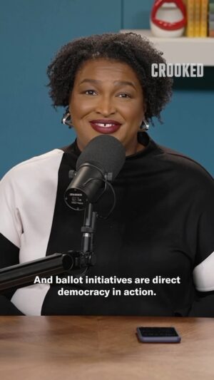 Stacey Abrams Instagram - Trump and Republicans want us to give up—mass deportations, a federal abortion ban, DEI erased. If we don’t act, it’s not a possibility—it’s a certainty. But we’ve fought before, and we’ll fight again. On last week’s Assembly Required, I broke down how you can fight at the state and local levels. Listen at the link in bio!