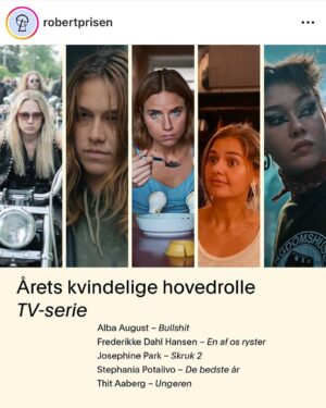 Stephania Potalivo Instagram - I går dukkede det her dejlige 10 års minde op på min Facebook ❤️- og går fik jeg også at vide at jeg er nomineret til en Robert for min rolle i “De bedste år”😍 

Tusinde tak for nomineringen 🙏🏽 Jeg er så mega taknemmelig for at være en del af den her series univers, som også har fået flere meget fortjente nomineringer 👏🏽😍