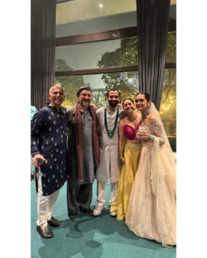 Sumona Chakravarti Instagram - Our Crazy Brats took the plunge & we couldn’t be happier… 
K&K 👩🏻‍❤️‍👨🏻 🍾 
A weekend full of love, warmth & happiness. ♥️🧿🫶🏼
n way too much of dancing… 💃🏻 

To happily ever after ✨💫 🥂
 
#CoolestBrideAndGroomEver  #ItWasAVibe 🎶