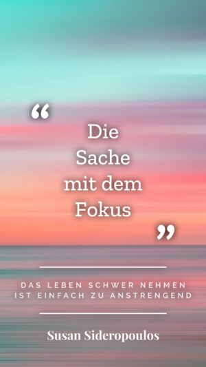 Susan Sideropoulos Instagram - Schon mal bemerkt das Dinge die du nicht in deinem Leben haben willst, sich häufen anstatt weniger zu werden? 

Woran liegt das?

Meine Antwort ist ganz klar der Fokus.
Es ist total verrückt wenn wir das mal ne Weile an uns beobachten. Und das tolle - wir können üben unseren Fokus zu lenken. Dafür brauchen wir niemanden, nur uns selbst🤩

Viel Spaß beim ausprobieren 🙌🏻
Freu mich auf dein Feedback.

Noch mehr Freude & Leichtigkeit gibt es in meinem Buch
„Das Leben schwer nehmen ist einfach zu anstrengend“ 
💙