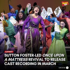 Sutton Foster Instagram - @mattressmusical will be releasing a cast recording, featuring stars @suttonlenore, @anagasteyer, @michaelurielikesit, and more! Find out more at the link in our bio.