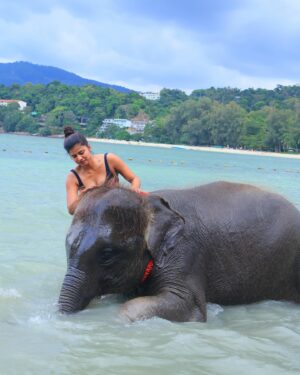 Swagatha S Krishnan Instagram - *activate core memory*  Just this girl Living her Aquarian era to its fullest 🦋🐘🐬🌊 @seeking_blue