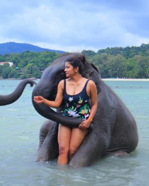Swagatha S Krishnan Instagram - *activate core memory*  Just this girl Living her Aquarian era to its fullest 🦋🐘🐬🌊 @seeking_blue