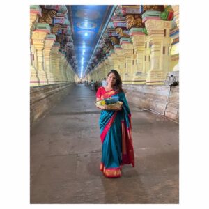 Tanya Desai Instagram - Ending 2024 on a spiritual note! 🕉❤️
Visited Rameswaram Temple, and completed my 11th Joytriling visit this year! The environment of the place, people around and the whole culture and ethnicity of the place has left a core memory in my heart! 🤍
2024 was a year of growth and progress. Career wise and personally as well. Got some new opportunities, travelled my favorite places and spent time with my most favorite people! Thank you so much for showering so much love on me throughout this year! I am really filled with gratitude and immense love! ❤️🧿
May 2025 bring us love, peace, adventures and lots of happiness! 🤗
Har Har Mahadev! 🕉

#rameshwaram #rameshwaramtemple #shivshankar #mahadev #spiritualjourney #2024 #yearend #2025 #grateful #love #tanyadesai