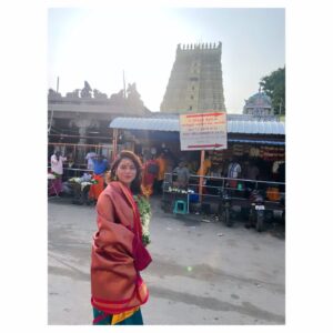 Tanya Desai Instagram - Ending 2024 on a spiritual note! 🕉❤️
Visited Rameswaram Temple, and completed my 11th Joytriling visit this year! The environment of the place, people around and the whole culture and ethnicity of the place has left a core memory in my heart! 🤍
2024 was a year of growth and progress. Career wise and personally as well. Got some new opportunities, travelled my favorite places and spent time with my most favorite people! Thank you so much for showering so much love on me throughout this year! I am really filled with gratitude and immense love! ❤️🧿
May 2025 bring us love, peace, adventures and lots of happiness! 🤗
Har Har Mahadev! 🕉

#rameshwaram #rameshwaramtemple #shivshankar #mahadev #spiritualjourney #2024 #yearend #2025 #grateful #love #tanyadesai