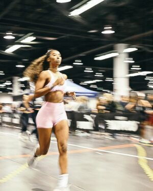 Taylor Hale Instagram - Yup, that’s me. I bet you’re wondering how I ended up here. 

I’ve spent years talking about how I can’t run a single mile. Three months ago, it hit me - I turn 30 on the last day of the year. I am of perfectly able body and mind - the joke of not running a mile actually isn’t cute. 

So there I was, scrolling the clock app. RunTok somehow turned into HyroxTok, and before I knew it I was a package of personal training sessions and new gym membership deep - and on the waitlist for Anaheim Hyrox. I could run a single mile, so how hard could 8K and a few workouts in between be?

Delusion and confidence will take you far! After 3 months of training (and a last minute all-nighter and 5AM flight,) I walked into the Anaheim convention center in my bubblegum pink set. 

My goal was to finish under two hours. I clocked in at 2:02. Special shoutout to the extra lap I ran that was almost exactly…2 minutes. 

As hard as I am on myself, I can’t call this a failure. For a jet-lagged, sleep deprived, inactive first timer: this isn’t so bad. 

What’s most important isn’t the accomplishment of finishing alone. It’s that on a random Fall day I decided to do something completely foreign, and I saw it through to the end. I’m physically and mentally stronger, I’m confident in ways I’ve never been before in the gym, and I truly feel like I can take on any challenge thrown my way. 

So there it is. Best body by 30 wasn’t just an aesthetic push. It was a full blown commitment to getting reacquainted with my body as it says hello to a new stage of life 🤗

@hyroxamerica …got any tickets for Vegas? I’m looking for a doubles partner 😅

#hyrox #gym #motivation