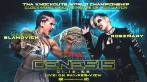 Tessa Blanchard Instagram - BREAKING: Four new matches are OFFICIAL for #TNAGenesis LIVE on PPV and TNA  from the Curtis Culwell Center in Garland, Texas on January 19. Get tickets at TNAWrestling.com!

- Jordynne Grace vs. Tessa Blanchard 

- Masha Slamovich vs. Rosemary for the Knockouts World Title in Clockwork Orange House of Fun 

- Josh Alexander vs. Mike Santana 

- Spitfire vs. Ash and Heather By Elegance for the Knockouts World Tag Team Titles