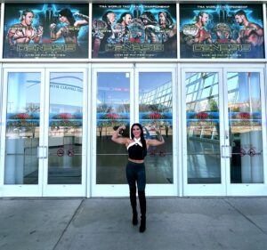 Tessa Blanchard Instagram - Tessa B & the B is for the baddest……big announcements coming up this weekend. See you this Sunday at #GENESIS @tnawrestling 💎