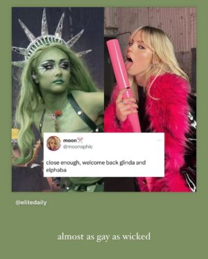 Tessa Netting Instagram - Oh she’s obsessed 💚💖 #wicked #wickedmovie
