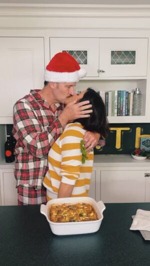 Tiffani Thiessen Instagram - Everyone needs an easy make ahead recipe for your holiday morning. And my Egg & Sausage Casserole is that very thing. #recipe from my cookbook #pullupachair and for you cute little elves below ❤️