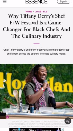 Tiffany Derry Instagram - Thank you @essence this means so much to not only myself but our team!! It’s a beautiful thing to see our industry changing for the better. We are often consumers but not enough creating. Thank you for a beautiful write up explaining why they “Not like us”!
#sheffw @sheffoodandwine

Link in profile!