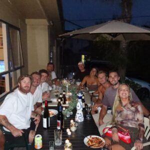Toni Watson Instagram - Summer in Sorrento. 
Day 1, walk Charlie, watch cricket, go to beach, dinner at the Didomenicantonios house. No place I'd rather be 🌻🌴🍝