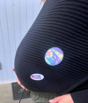 Torrey DeVitto Instagram - I voted for me, for us and especially for my little future voter. #kamalaharris #harriswalz2024 

“The voting booth is still the only place that a pauper equals a billionaire and any woman equals any man. It is the only place on earth in which everybody’s equal. If we didn’t fall for the idea that our vote doesn’t count—an idea nurtured by those who don’t want us to use it—we could elect feminists, women of all races, and some diverse men, too, who actually represent the female half of the country equally. It’s up to us. One vote does in fact count.“ - @gloriasteinem