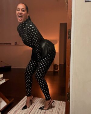 Tracee Ellis Ross Instagram - Thank you @wwd for all your incredible support throughout my career, for clocking my Instagram page 😉and for legitimizing my shopping habit 🤷🏽‍♀️by naming me fashion trailblazer!

Style is the confidence that your bones give you to let your heart sing, your soul dance, and your feet walk your own path. It's the way you dress, it's the way you live, and if there's any trail that I've blazed I hope it's paved with the footprints of my humanity, my service, my wholeness, my accountability, my gratitude, my joy and my delight. 

And in a world that is attempting to steal so much of our freedom and censor our expression, I think 2025 is the perfect time to be free in your expression and your joy.

And one more thing: don’t save your clothes for a special occasion. YOU are the special occasion so wear your pretty clothes. Whip them out to go to the market or wear a red lip to workout. 

Thank you @issarae for your generous words.  You da best. Thank you @karlawelchstylist for our red carpet collaborations and being so cool. Thank you @kelvharrjr for our amazing friendship and for being my date tonight. And finally thank you to my closet for this look and so many others.