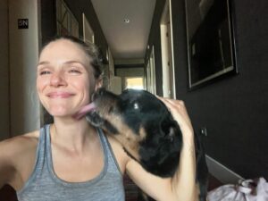 Tracy Spiridakos Instagram - Last week we had to say goodbye to our beloved Nala. We are gutted. I can’t even begin to tell you how special she was. She has been my companion for over 12 years, my best friend and the highlight of every day I was fortunate enough to spend with her.

There will never be another Nala. 
I will forever be grateful to have been loved by her. ❤️
