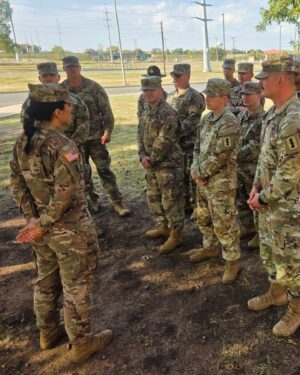 Tulsi Gabbard Instagram - It’s been over 20 years since I went thru Army Basic Combat Training, but visiting Fort Sill’s Basic Training this week brought back a flood of memories! Im so grateful for the privilege of leading a battalion of Drill Sergeants and spent the last couple days visiting with trainees, seeing my Drill Sergeants in action, promoting SSG Jones, rappelling down Treadwell Tower, and joining with hundreds of family and friends to congratulate today’s graduates joining our ranks of US Army Soldiers — all who volunteered to put service above self, ready to put our lives on the line to protect the freedom and security of every American.
