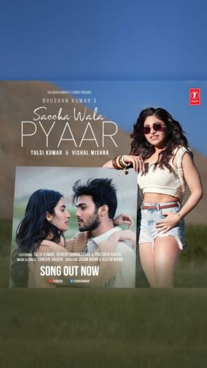 Tulsi Kumar Instagram - Dil se gaaya, dil tak pahuncha! #SacchaWalaPyaar out now! 🎵💖

#tseries  #BhushanKumar @tulsikumar15 @vishalmishraofficial  @shrivastavasparsh @pratibha_ranta @tanishk_bagchi @agam.mann @azeem.mann @rajitdev