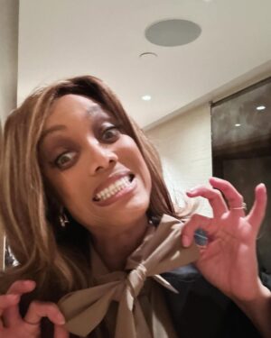 Tyra Banks Instagram - BowTy Cray-Cray. But…wait til you see the FULL ‘fit. She snatched! Posting soon. Promise. OK?