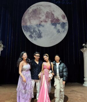 Upasana Singh Thakuri Instagram - 24 hours of chaos, dance, and dirty feet. Couldn’t have asked for better partners in crime 🎬 🤍