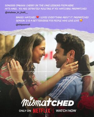 Vidya Malvade Instagram - #SHUKRIYALOLZEENAT 

So much love you guys have been pouring upon us …❤️‍🔥❤️‍🔥❤️‍🔥❤️‍🔥
Have been tagged in over a hundred stories since last night .. been trying to read all your beautiful comments , letters & reviews that y’all are writing with so much heart & warmth 

Our hearts are fulllll 
Thankyou.. thank you everyone 

#MISMATCHEDONNETFLIX
#MismatchedS3onnetflix