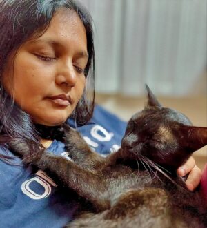 Vinodhini Vaidynathan Instagram - Cat nap ft. Kuttavaal.