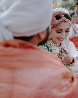 Vrushika Mehta Instagram - It’s been a year already! 😍 
Happy anniversary to us! ❤️
7.12.2023🧿
#wedding #love