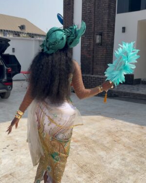 Wendy Osefo Instagram - ✨🇳🇬 Home for the Holidays 🇳🇬✨

#HappyNewYear #Asoebi #IJGB #DettyDecember 

Dress: @eki_e22