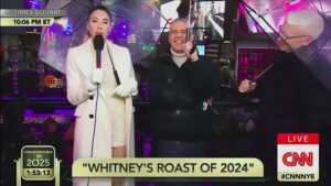 Whitney Cummings Instagram - Honestly props to @cnn @bravoandy and @andersoncooper360 for letting me go hog wild on the NYE live show.  No darts in my neck so far ❤️ new 2025 tour dates on whitneycummings.com