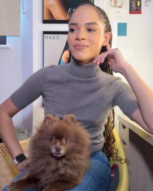 Yasmin Finney Instagram - In today’s edition of #10Things, spend a cozy fall day at home in London with actress @yazdemand (Yasmin Finney) reading scripts, strolling through the park with her dog Koko and making a warm cup of tea (with four scoops of sugar, no less). 🐾💗⁣
⁣
“My favorite thing about London would be the electricity I get from walking the streets and seeing everyone’s individuality,” says Yasmin. “I just feel like I fit in perfectly.”⁣
⁣
Yasmin, who plays the character Elle in “Heartstopper” on @netflixuk, also reflected on her experience filming Season 3, which released this week. “Being able to play the maturity that Elle has this season was so good — because I’m playing myself, basically. I’m kind of maturing with Elle every season.”