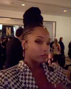 Yaya DaCosta Instagram - About last night…

1. Celebrating the Golden Globes winners and nominees with our Netflix family.
2. Mingling and schmingling.
3. Started at St. Michael’s Montessori School, now we’re here. @alekseiarcher 
4. Started in Chicago, now we’re here. @sophiabush 
5. Love this powerhouse of a woman.
6. I will always take advantage of a good photo booth.
7. Joy as medicine.
8. I took a makeup class with @_cincodemaya last month and now I think I’m a professional. lol
9. I say a little prayer for those fighting for their right to exist. I say a little prayer for the planet— Onile, Gaia, Pachamama. I say a little prayer for humanity’s past, present and future generations. A prayer for the animal kingdom, and another for our plant allies. I say a little prayer for peace. May every act of ill intent be intercepted and alchemized by Divine Order in service of New Earth. I love you.

suit: @kentegentlemen of Côte d’Ivoire 
shoes & purse: @balmain 
nails: @heyquisa 
hair: @chiomanvhair 
makeup: Eu. Moi. Yo. Me. Mimi. Watashi (wa suta 😜)