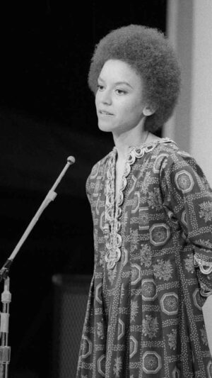 Yaya DaCosta Instagram - Thank you, Nikki Giovanni, Ibaye, for energizing the revolution  and the return of primordial feminine power, divinity and beauty… for masterfully undressing Life with your words… for your Legendary Love of Us. 🤍
(June 7, 1943 – December 9, 2024)