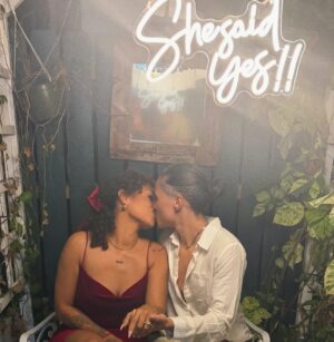 Zashia Monique Santiago Instagram - Still so unreal. 🤍💍 YouTube video goes up today at 10am!