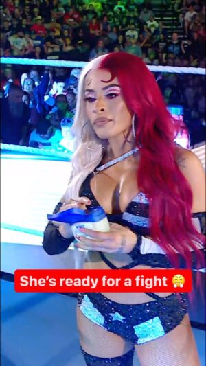 Zelina Vega Instagram - @zelinavegawwe is always down for a scrap 👊