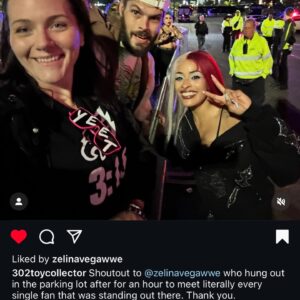 Zelina Vega Instagram - About tonight ;) 

If you ain’t first, you’re last 😎

P.S. was really nice meeting all of you in the parking lot. These are the moments that I hold dear 🫶 #ZVArmy